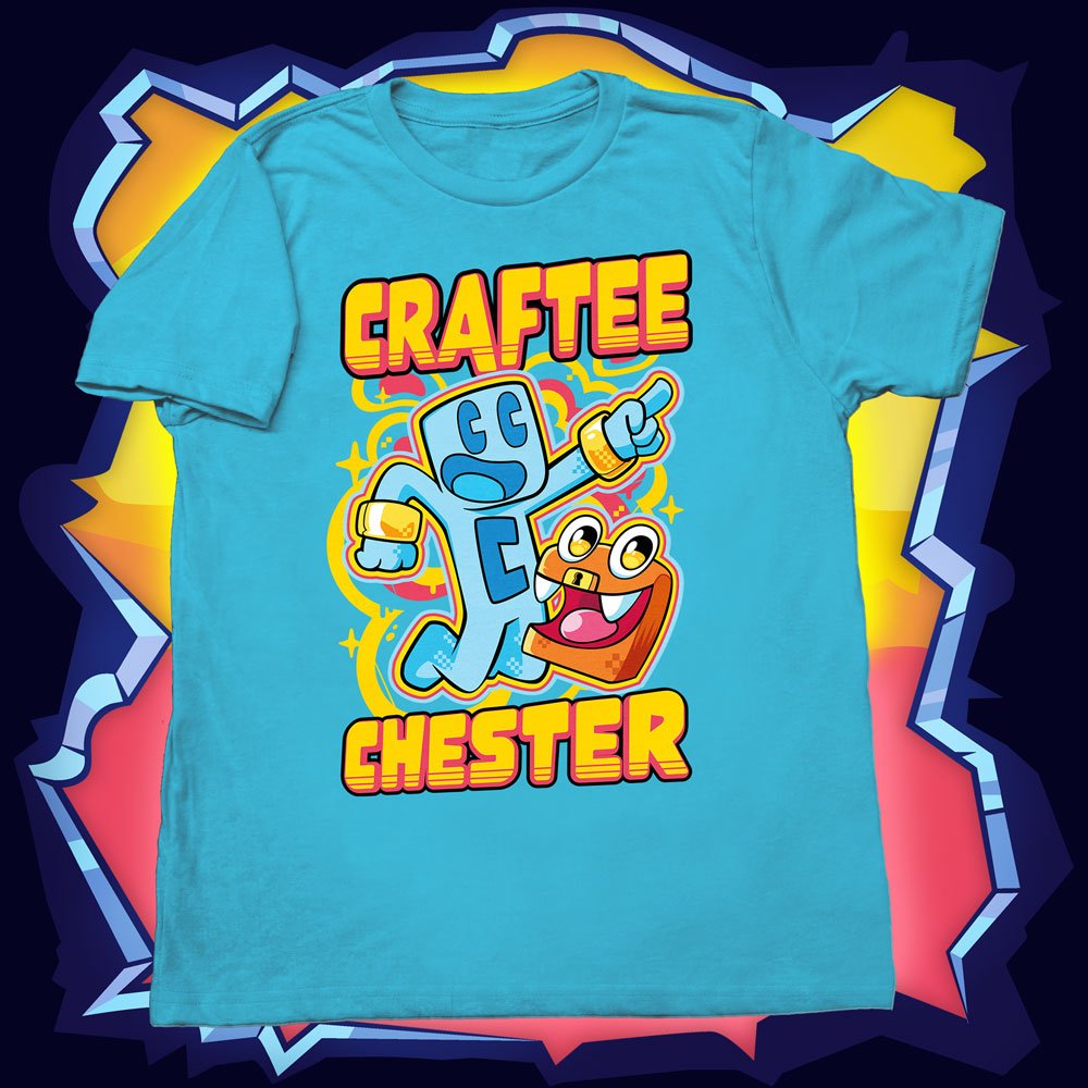 NEW Craftee and Chester Blue Shirt - Craftee Shop