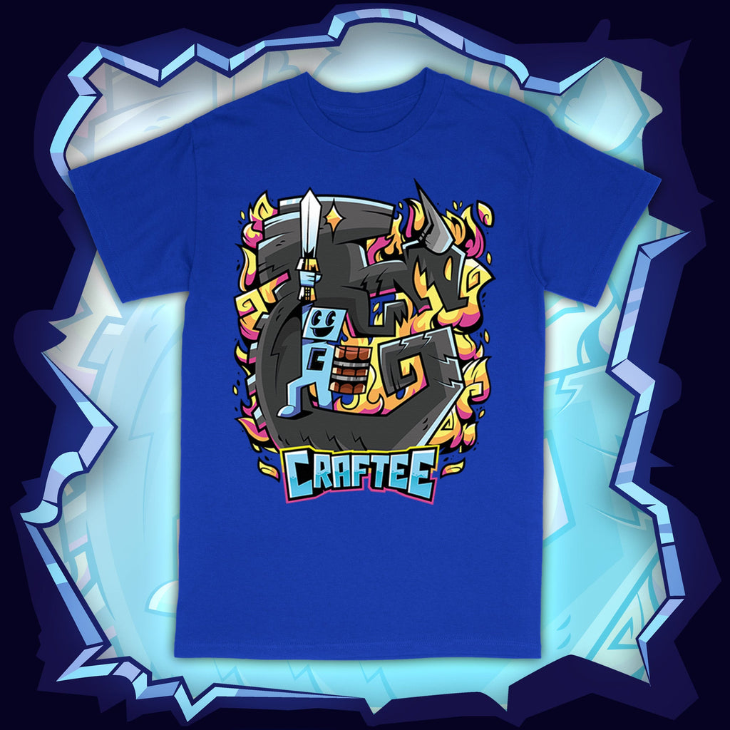 Craftee and Dragon Royal Blue Shirt - Craftee Shop