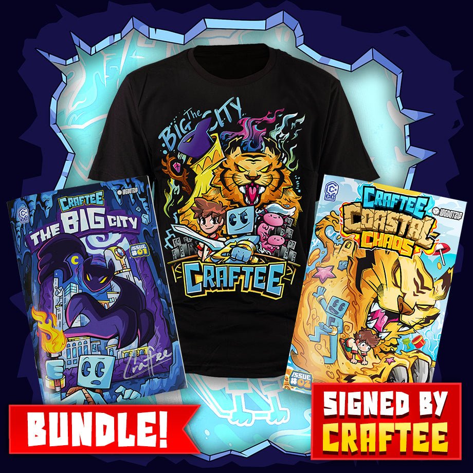 Craftee's Comic Books and Shirt Bundle - Craftee Shop