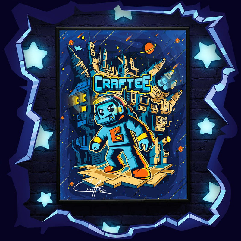 Craftee's Cyber World Poster - Craftee Shop