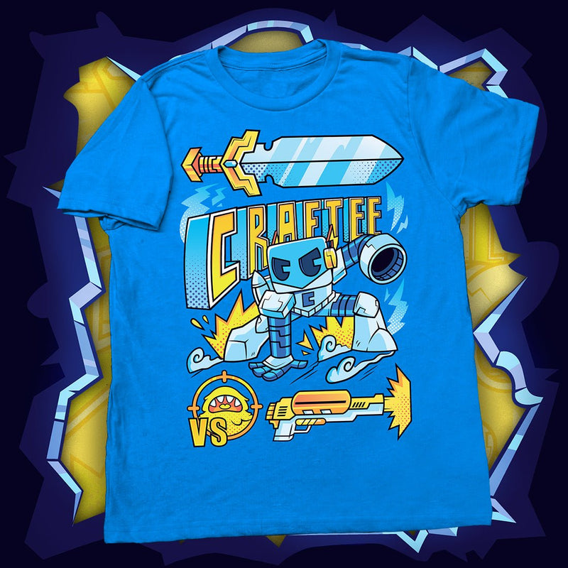 Mecha Craftee Turquoise Shirt - Craftee Shop